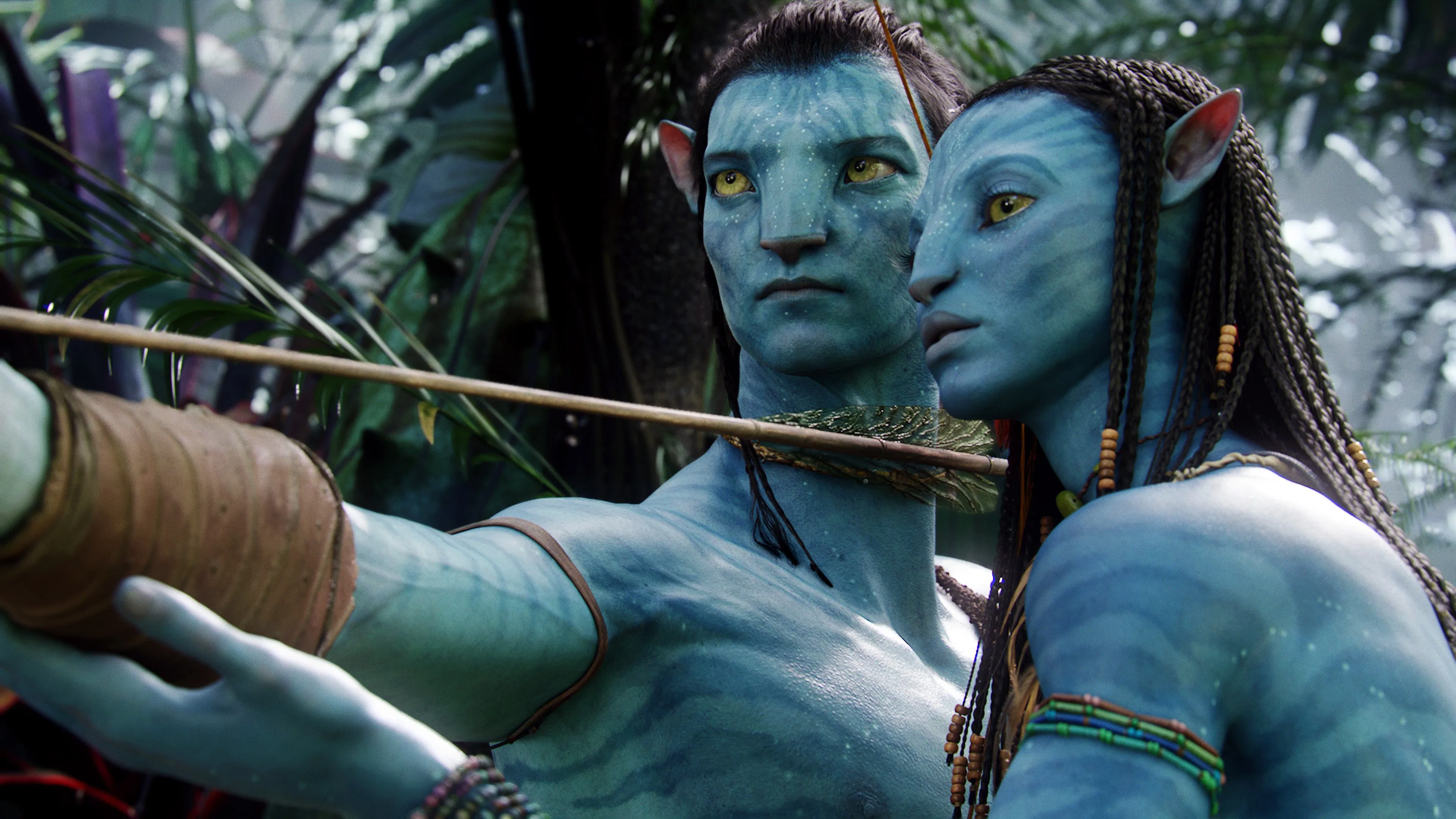 The bioluminescent world of Pandora in Avatar (2009)