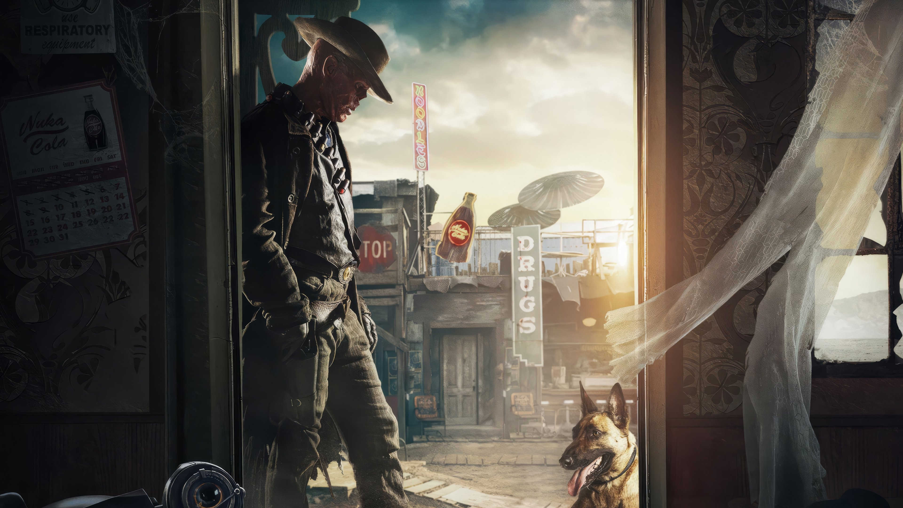 Walton Goggins as the Ghoul in Fallout